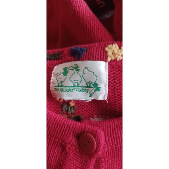 Quacker Factory "Believe In Angels" Christmas Cardigan Sweater 1X Plus Size - Picture 5 of 5